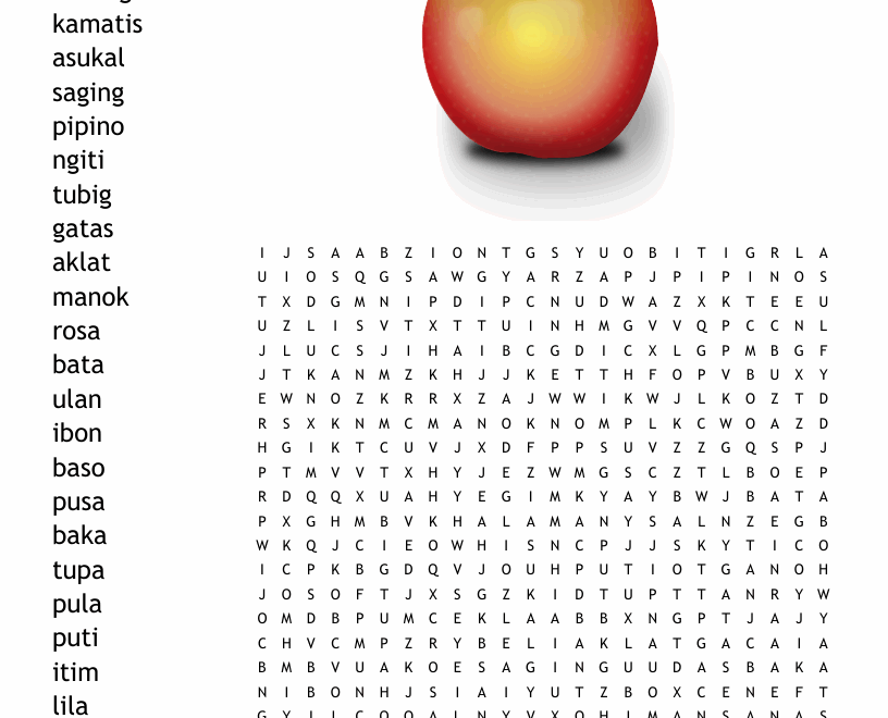 Tagalog Word Search WordMint