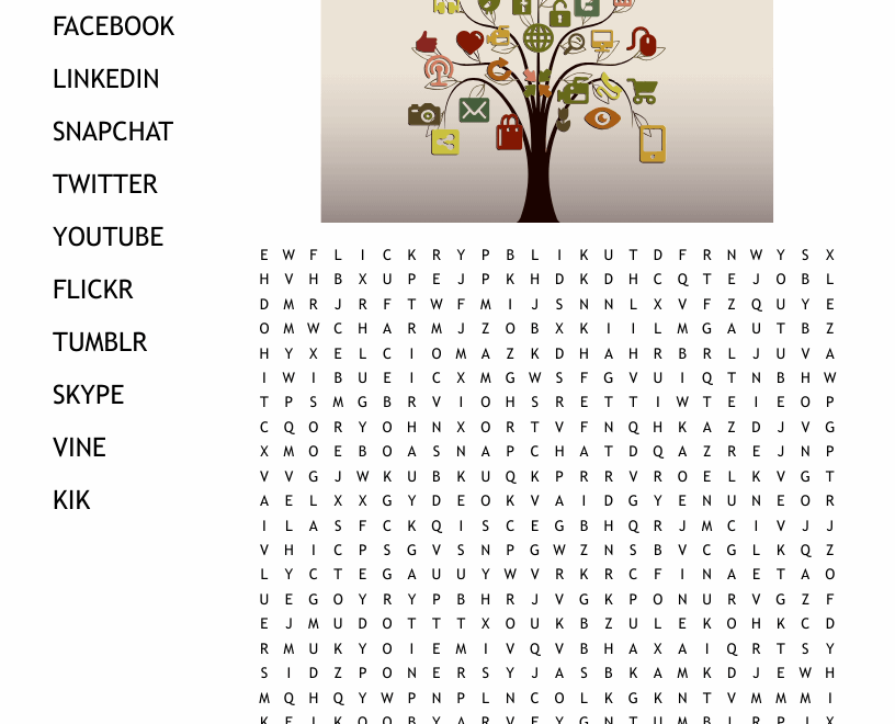 Teenagers Word Search WordMint
