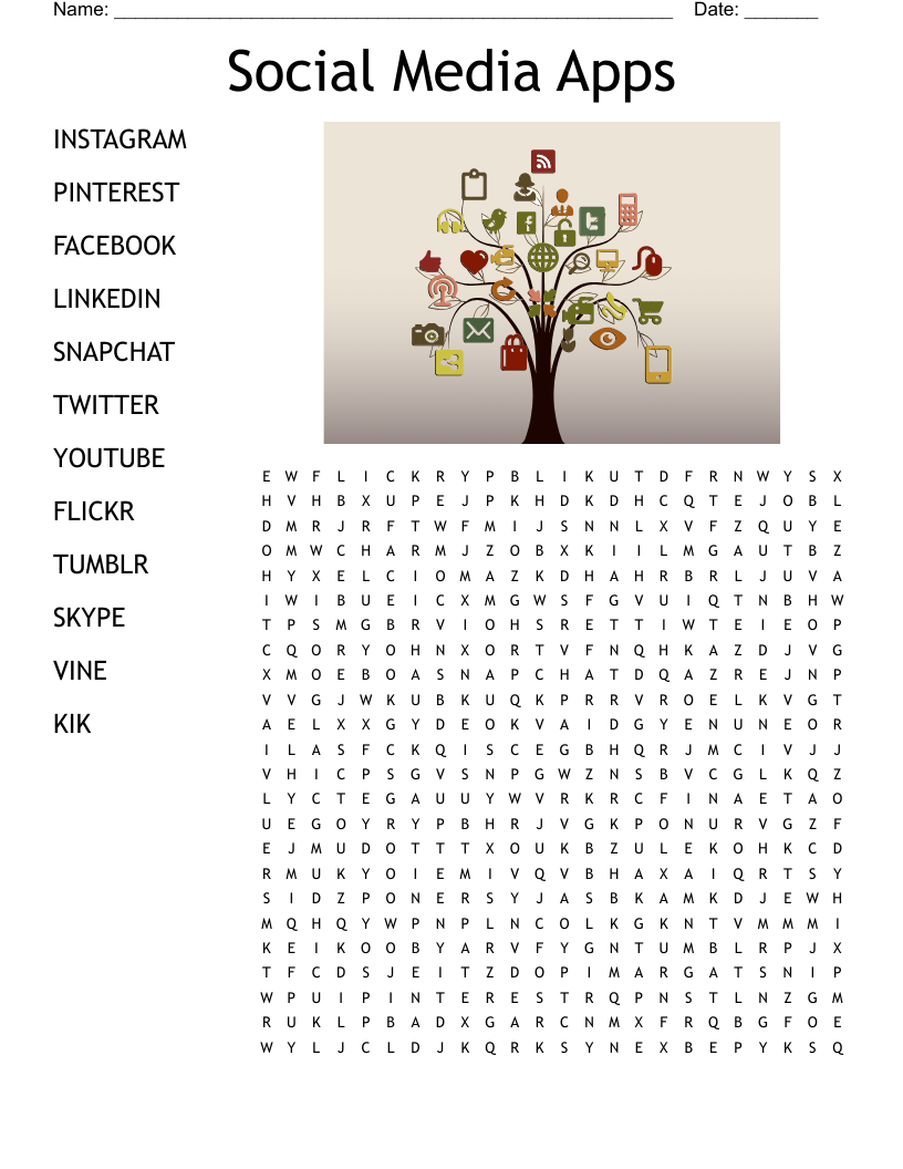 Teenagers Word Search WordMint