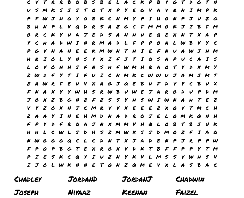 Teens Word Search WordMint
