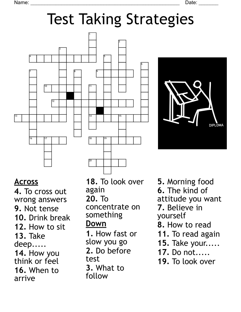 Test Taking Word Search WordMint