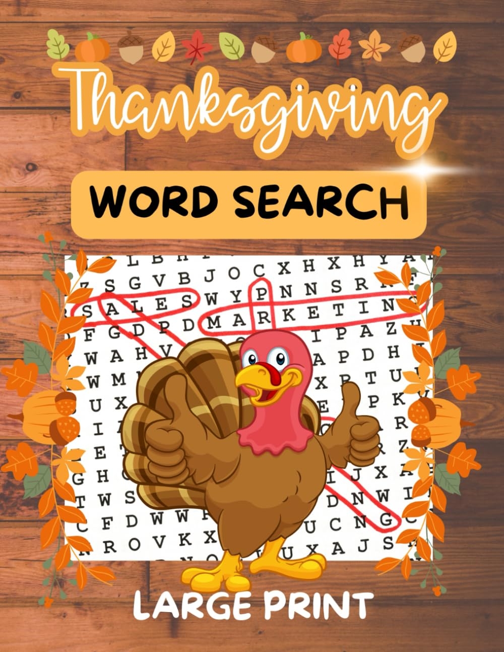 Thanksgiving Word Search Thanksgiving Word Search Large Print Puzzle Book For Adults Seniors 40 Puzzles 520 Words With Solution For Stress Relief Press AvNi 9798360969839 Amazon Books