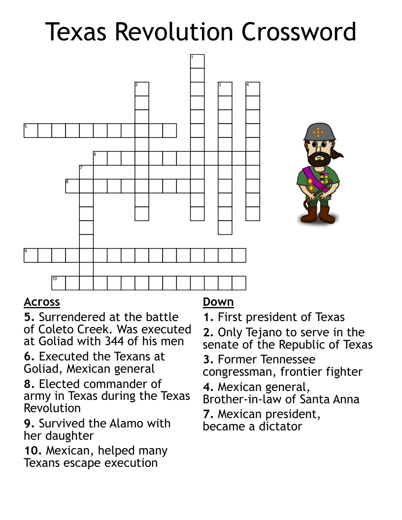 Alamo Word Search Printable