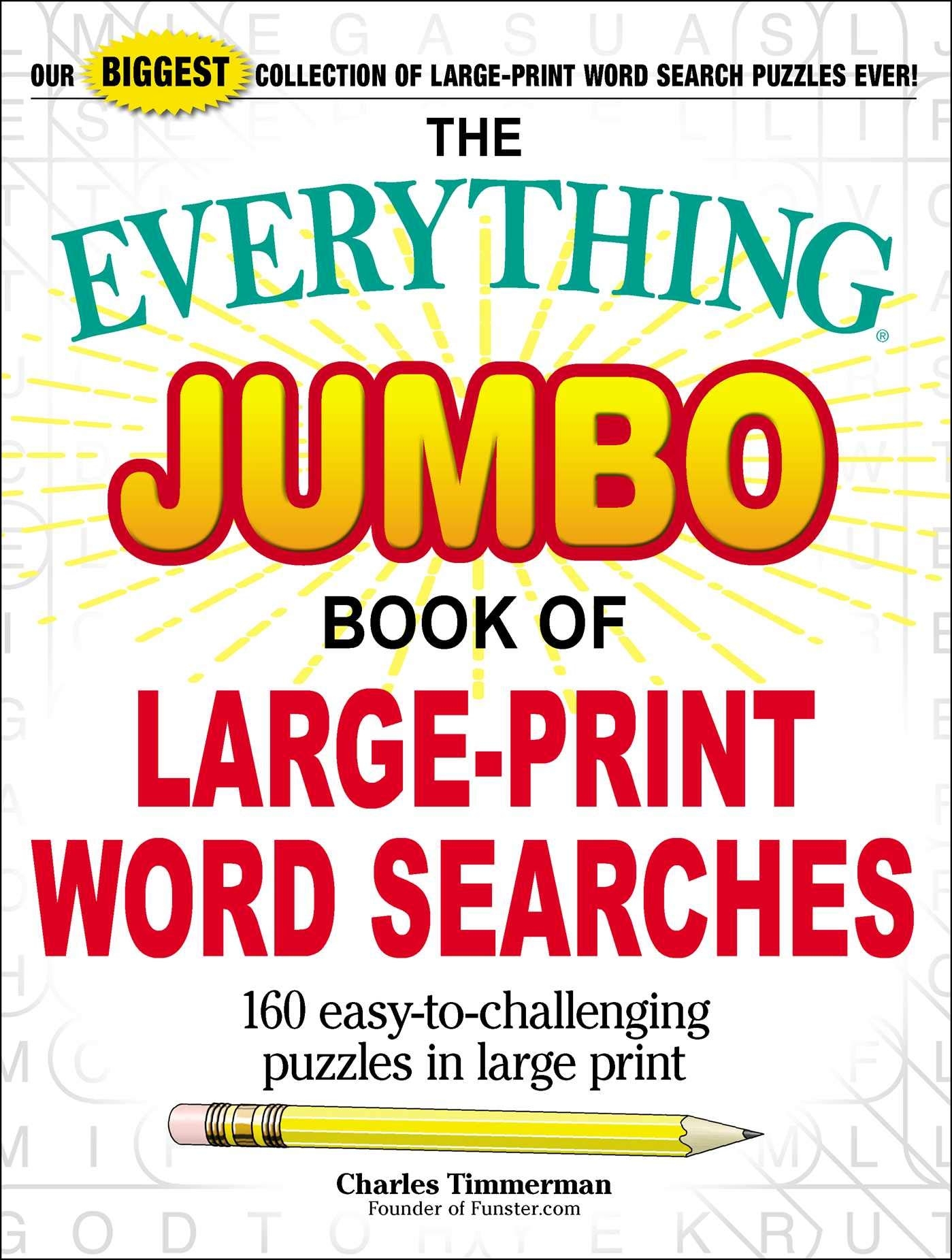Free Printable Extra Large Print Word Search