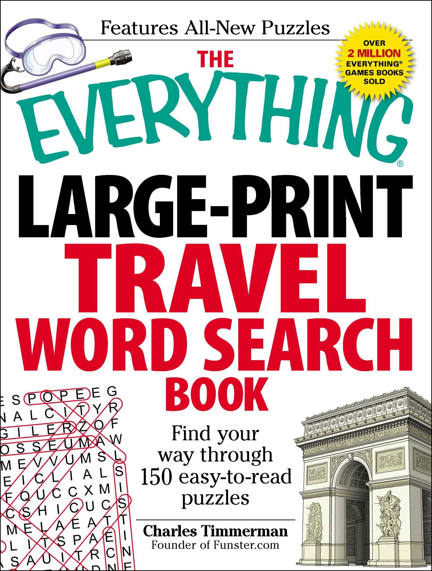The Everything Large Print Travel Word Search Book Book By Charles Timmerman Official Publisher Page Simon Schuster
