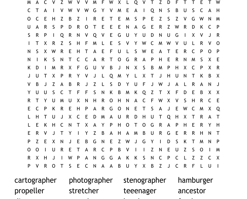 The Hard Word Search WordMint