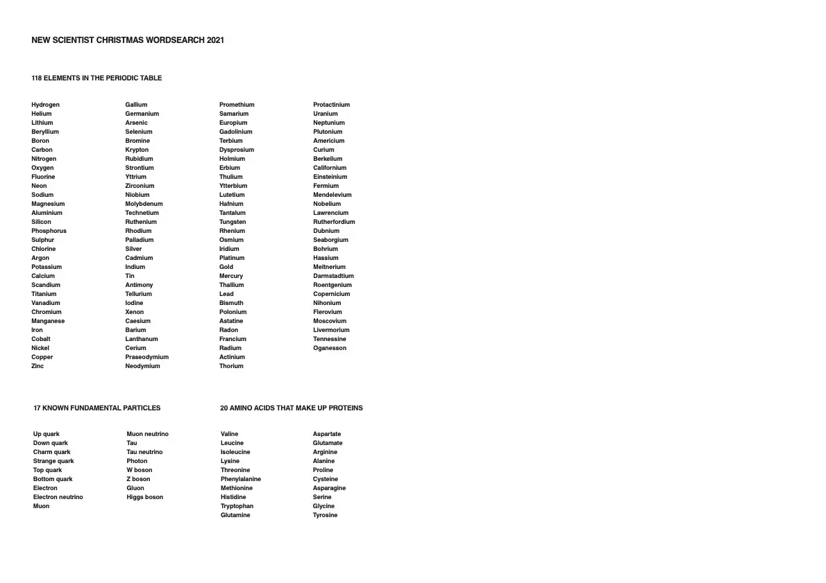 The World s Hardest Word Search Life The Universe And Everything New Scientist