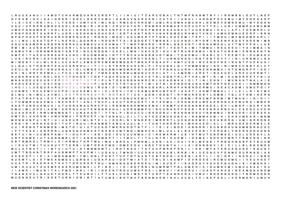 The World s Hardest Word Search Life The Universe And Everything New Scientist