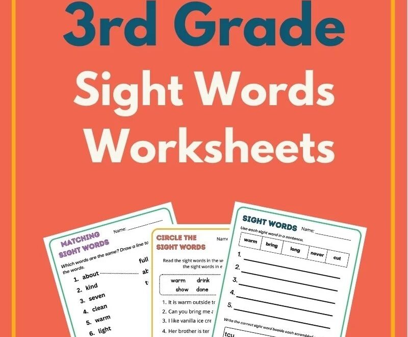 Third Grade Sight Words ReadingVine