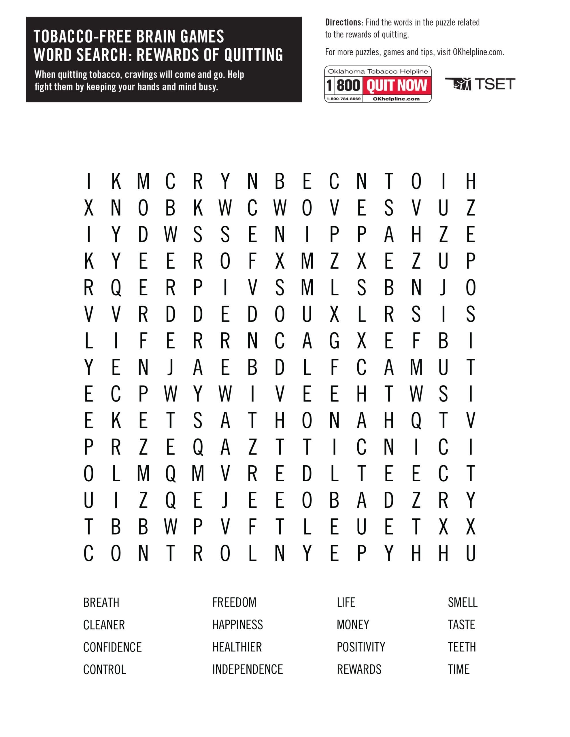 Free Word Search Printable Puzzles