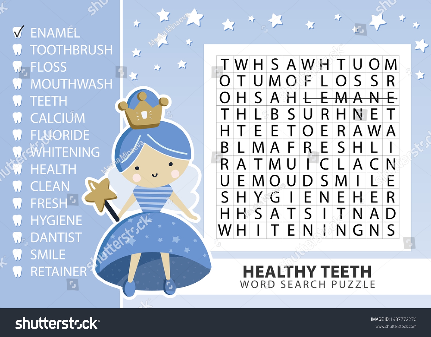 Fairy Word Search Free Printable