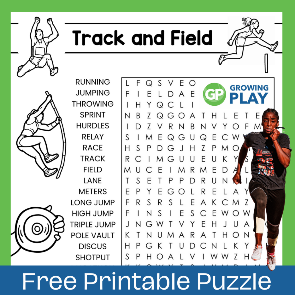 Track And Field Word Search Puzzle Growing Play Track And Field Word Search Puzzle Growing Play