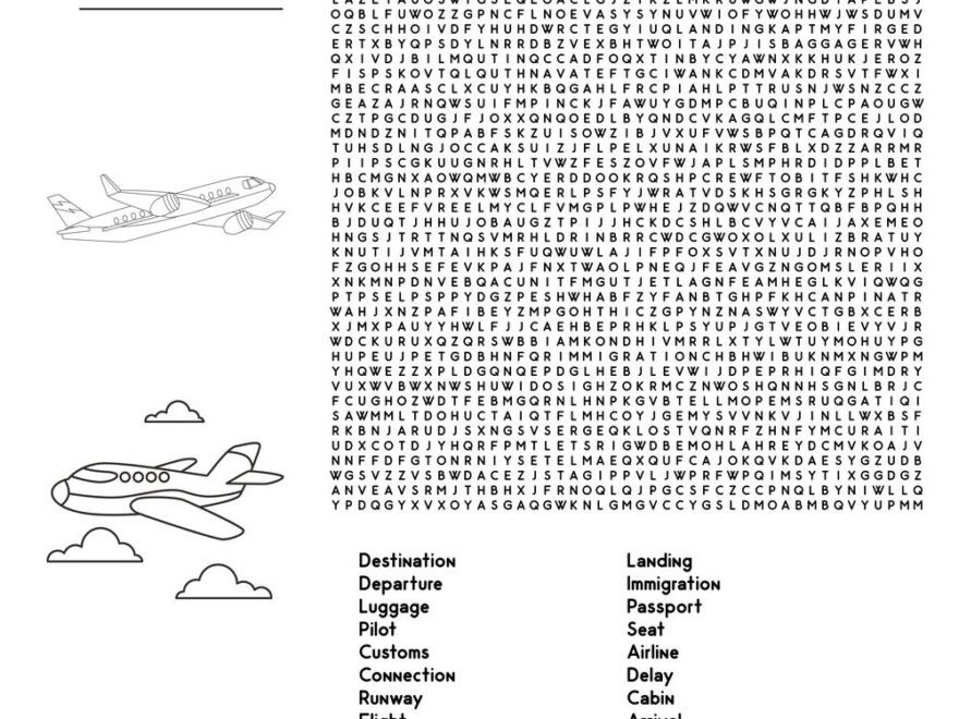 Travel Word Finder Beeloo Printable Crafts And Activities For Kids