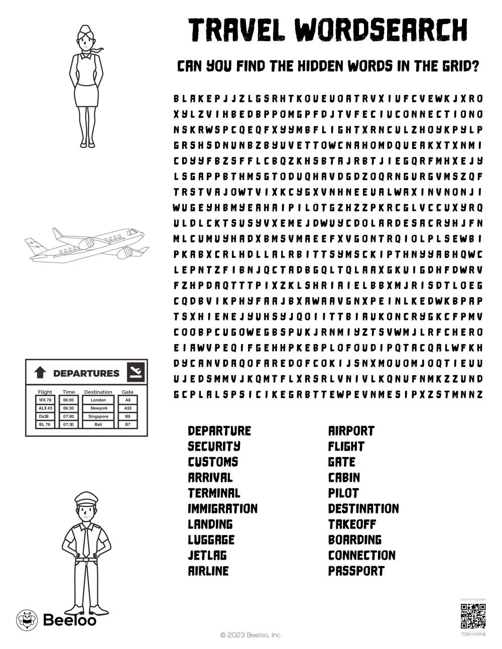 travel wordsearch beeloo printable crafts and activities for kids travel wordsearch beeloo printable crafts and activities for kids