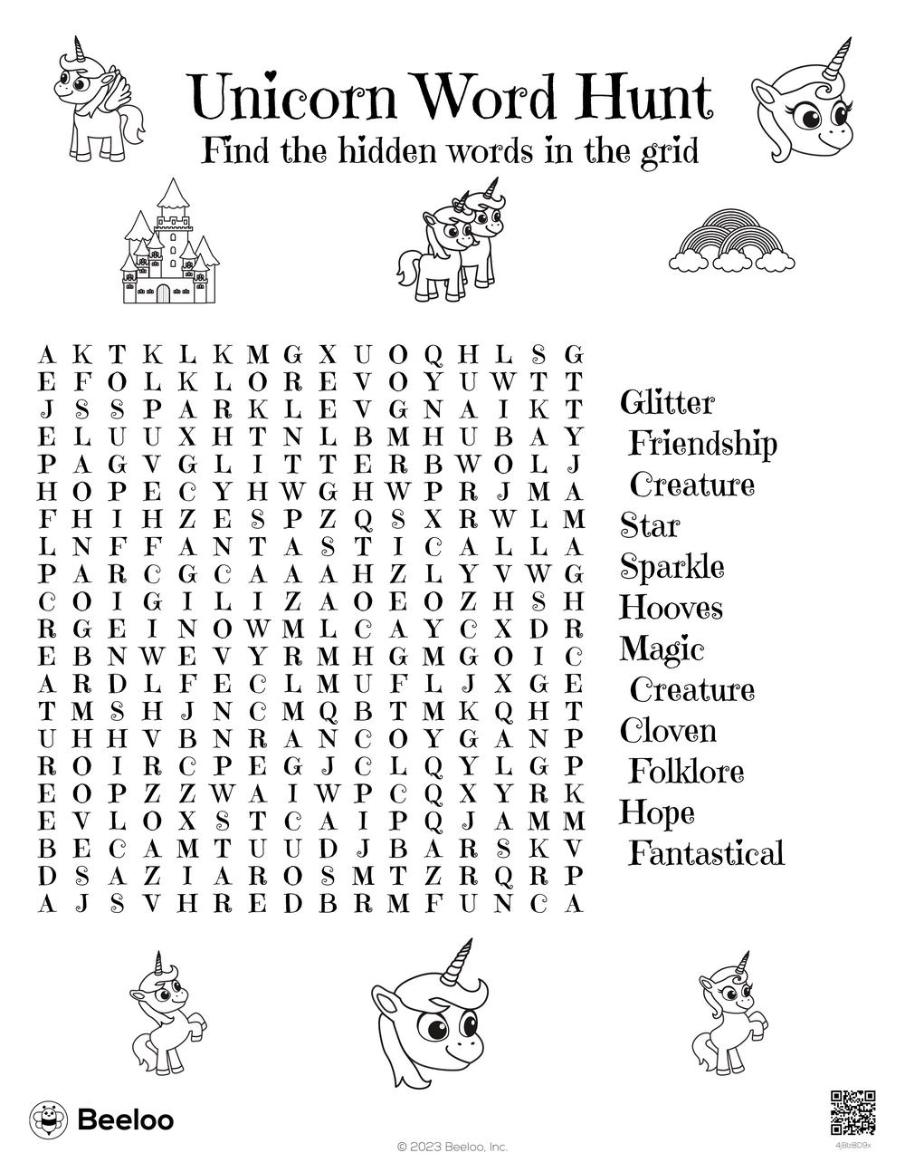 Free Printable Words Search