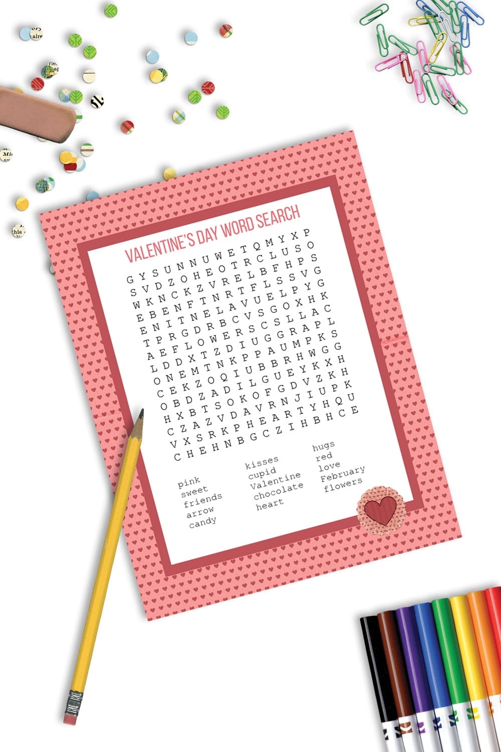 Valentines Word Search Printable For Kids Valentines Word Search Printable For Kids