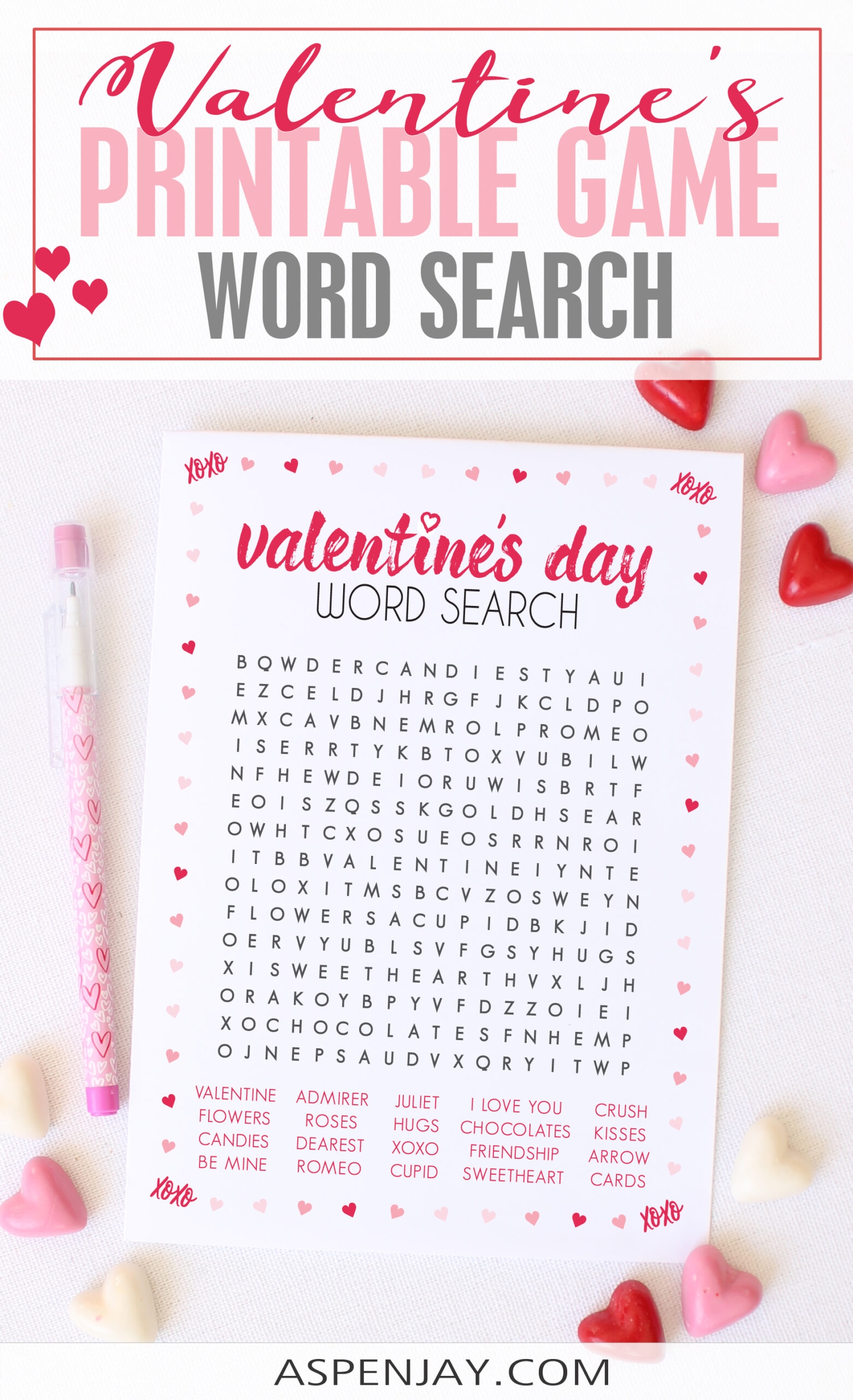 Valentine s Day Word Search Ideal For Kids Adults Alike Aspen Jay