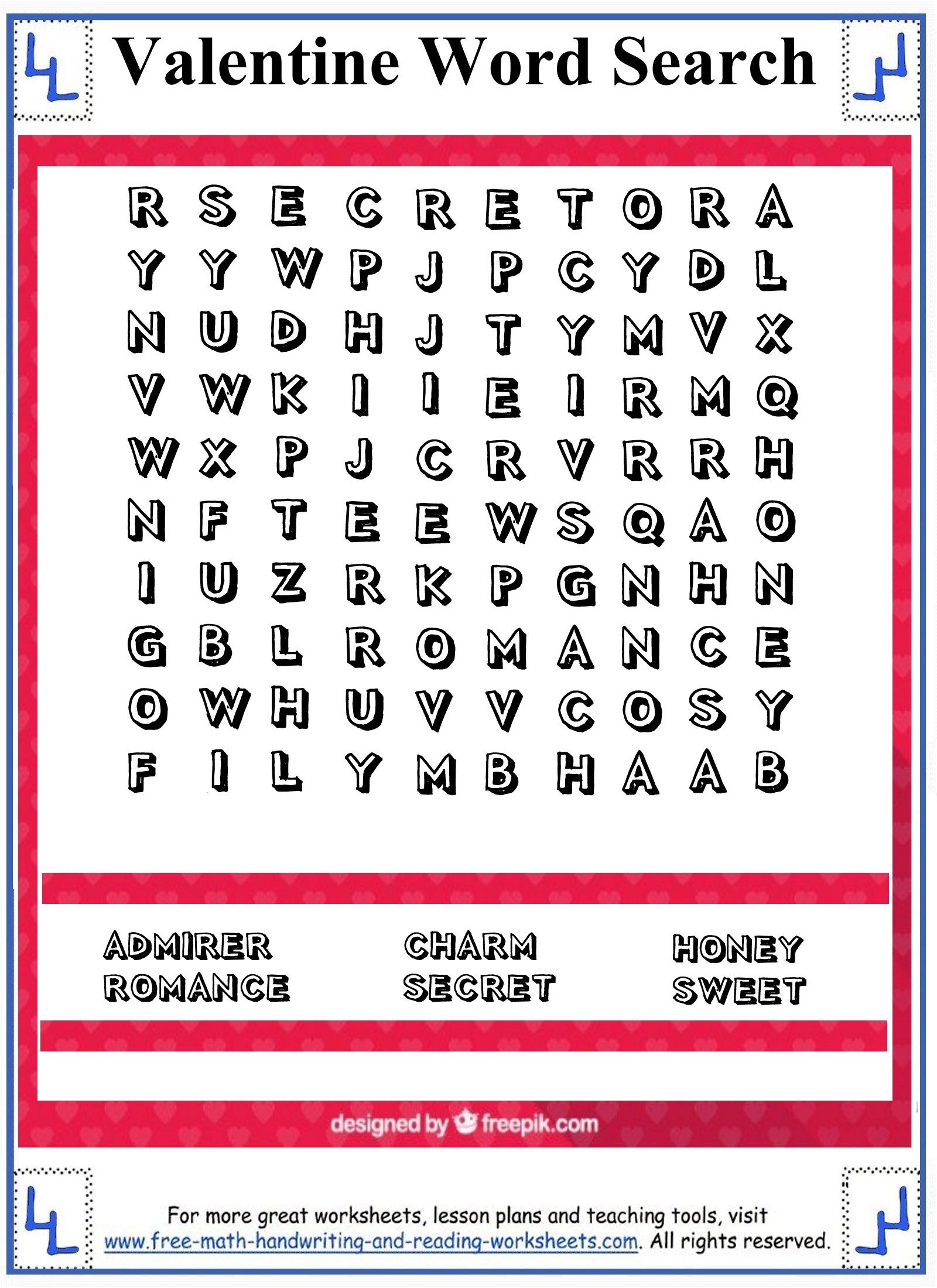 Free Printable Word Searches For 10th Graders