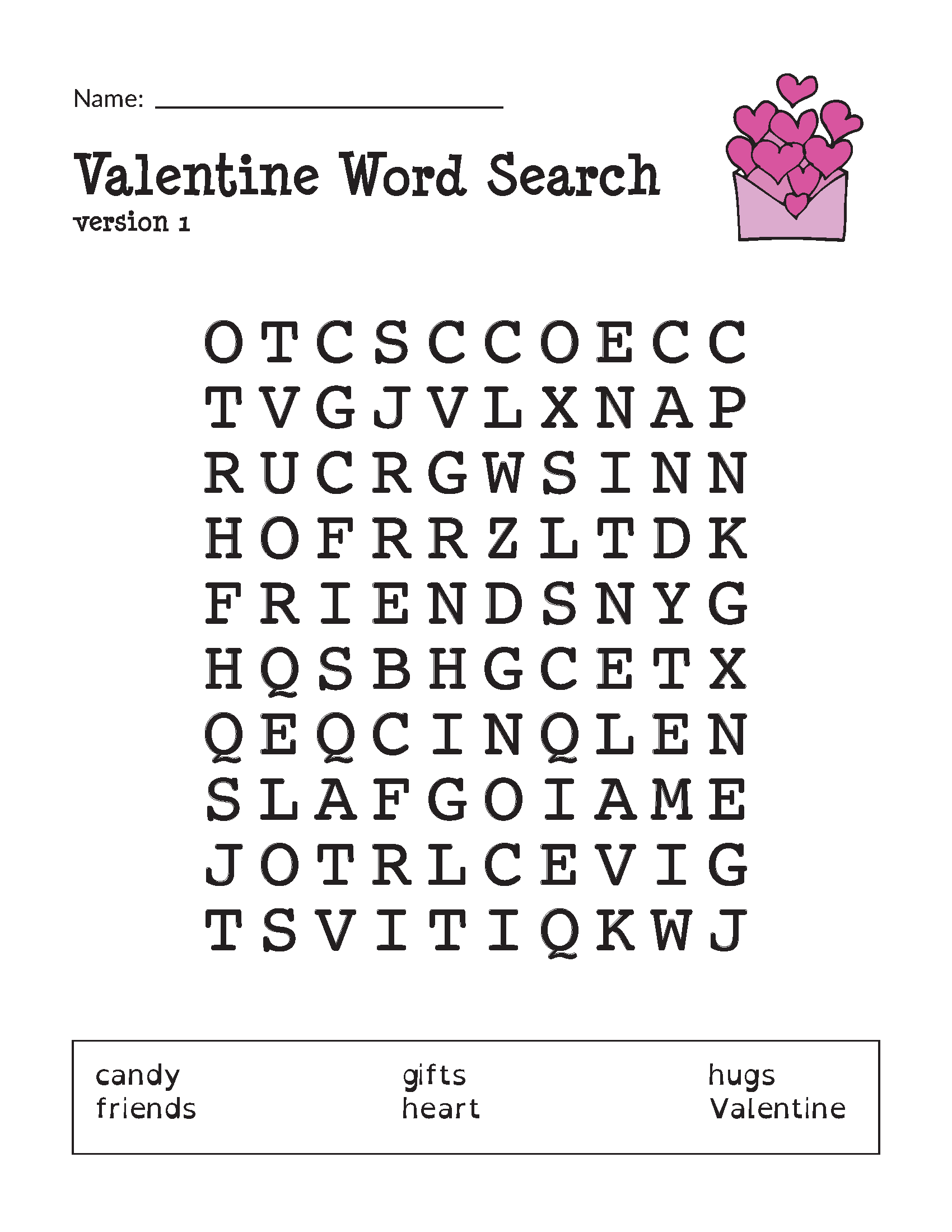 Word Search For 2nd Grade Printable