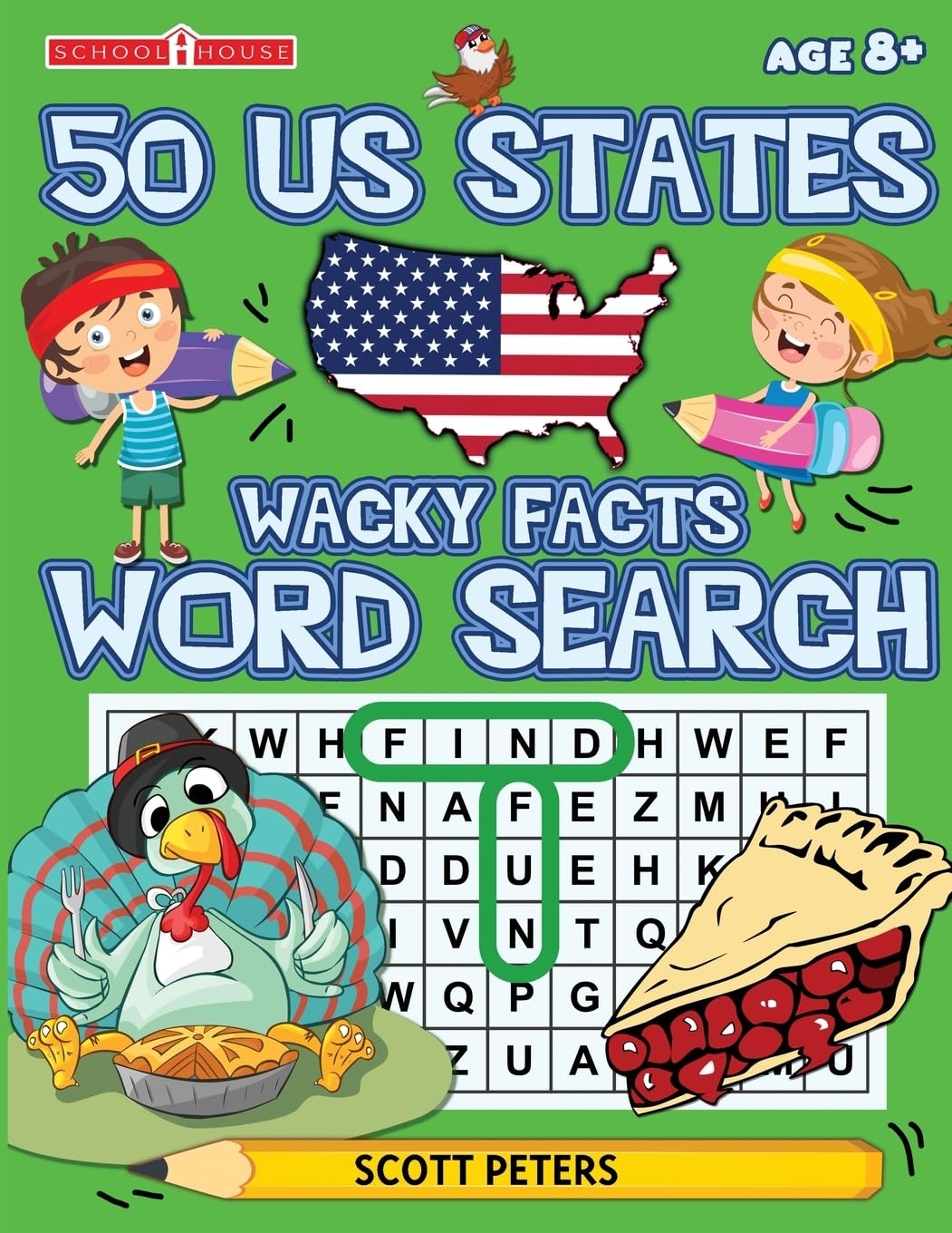 Wacky Facts Word Search 50 US States Play And Learn Peters Scott 9781951019129 Amazon Books
