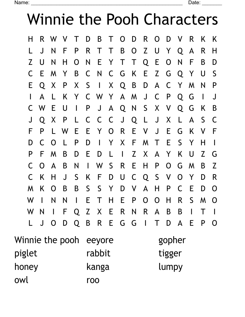 Word Search Free Printable Testing