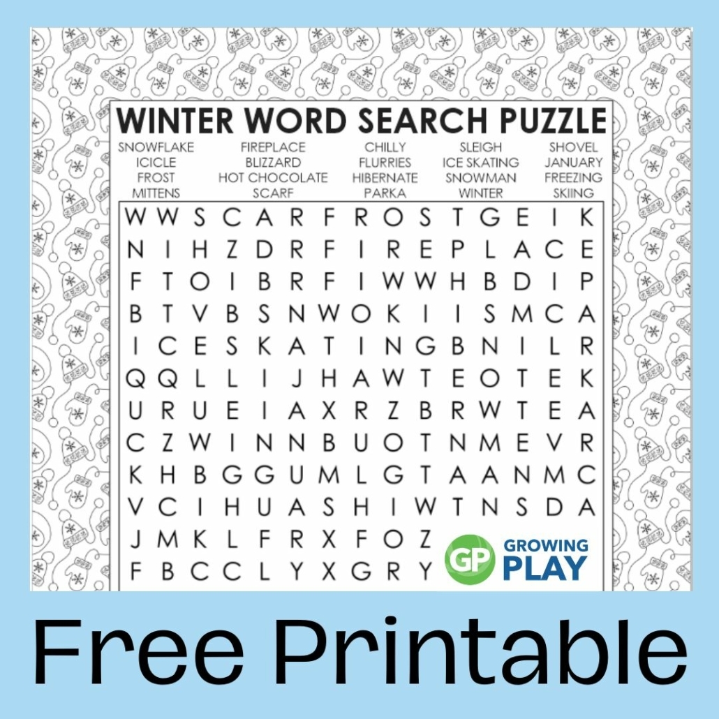 Christmas Word Search Printable Middle School