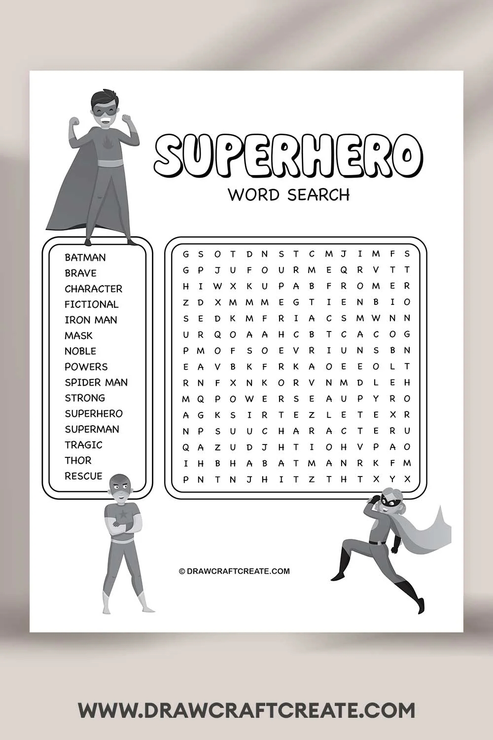 Word Search Archives Draw Craft Create