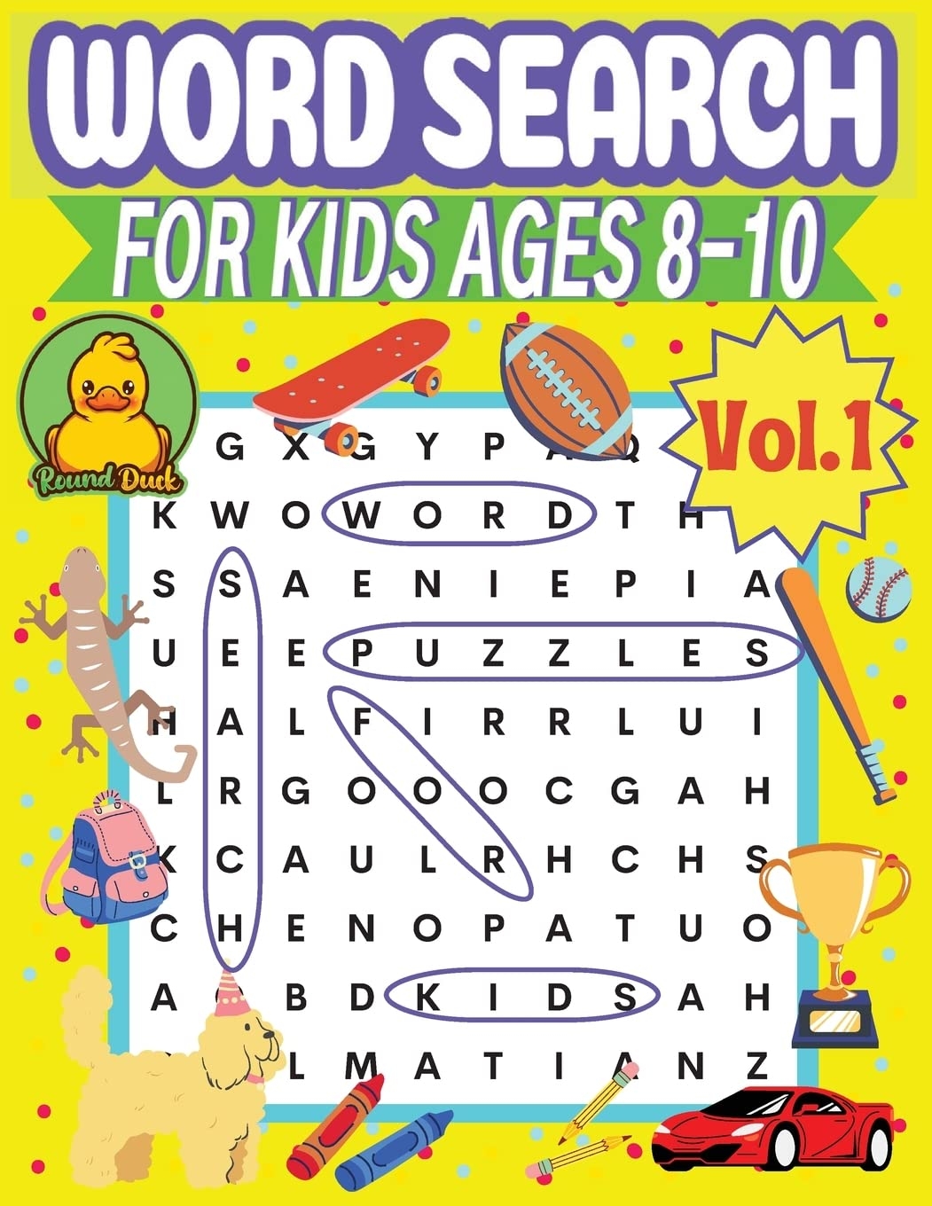 Word Search For 8 Year Olds Printable