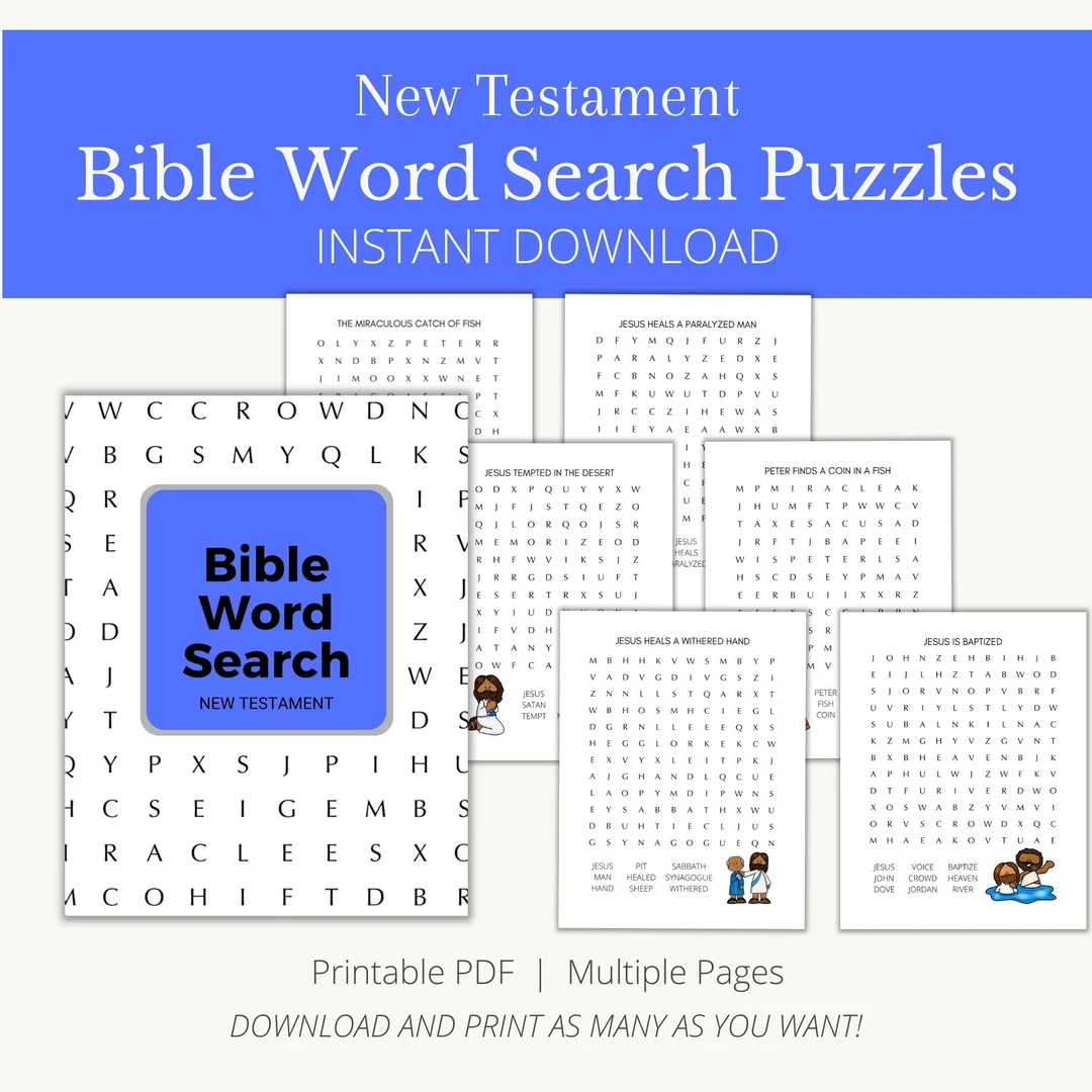 Bible Word Search Printable Lov Eis