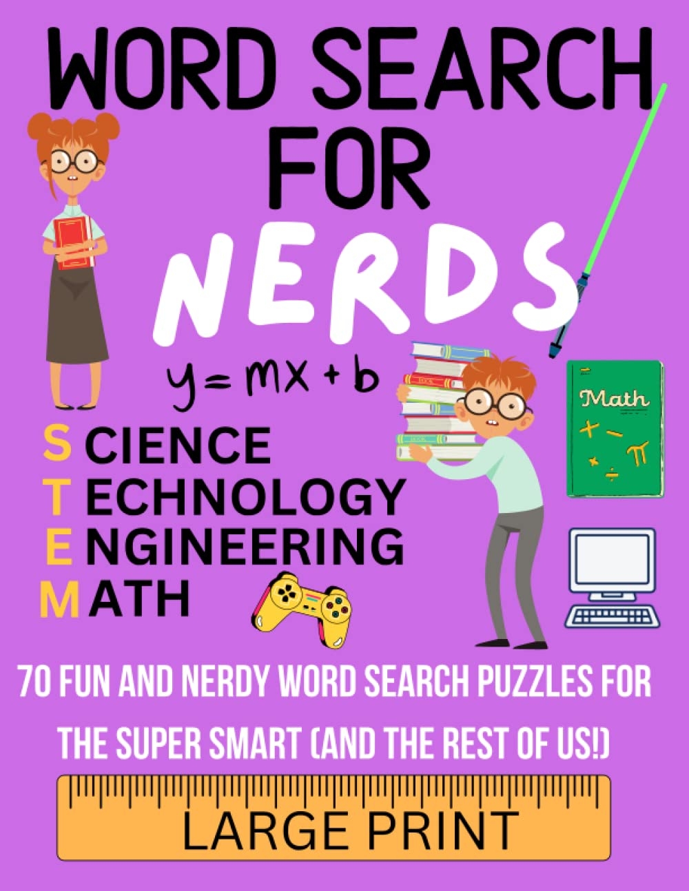 WORD SEARCH FOR NERDS 70 Fun And Nerdy Word Search Puzzles For The Super Smart and The Rest Of Us Breslow Thomas Marjorie 9798388400635 Amazon Books