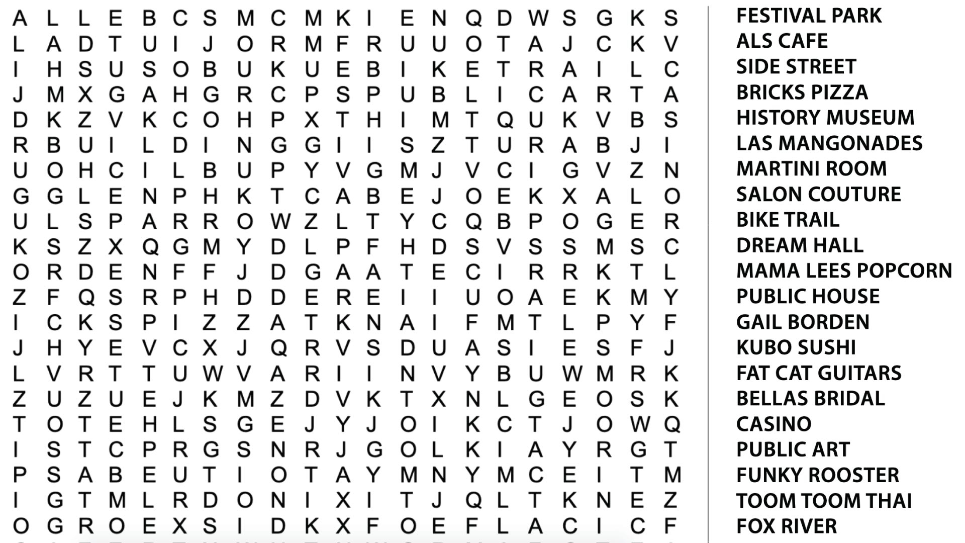 Hard Printable Word Search