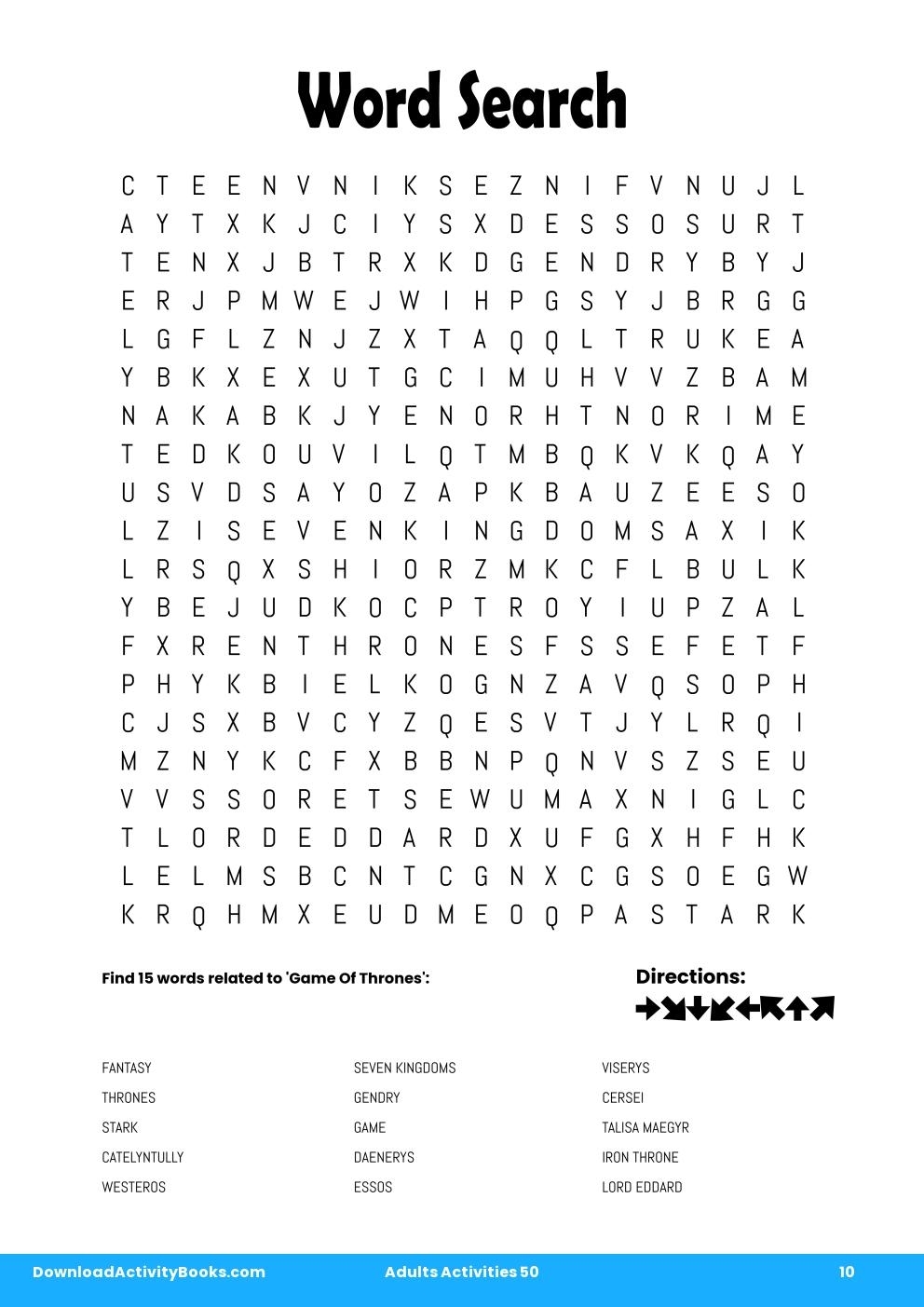 Word Search In Adults Activities 50 Word Search In Adults Activities 50