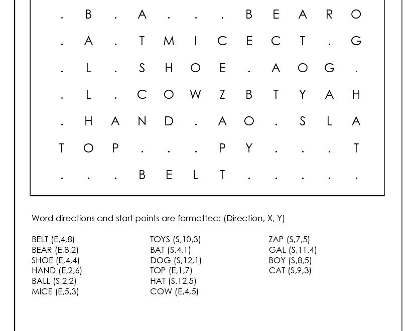Word Search Puzzle Generator Custom Word Search Maker