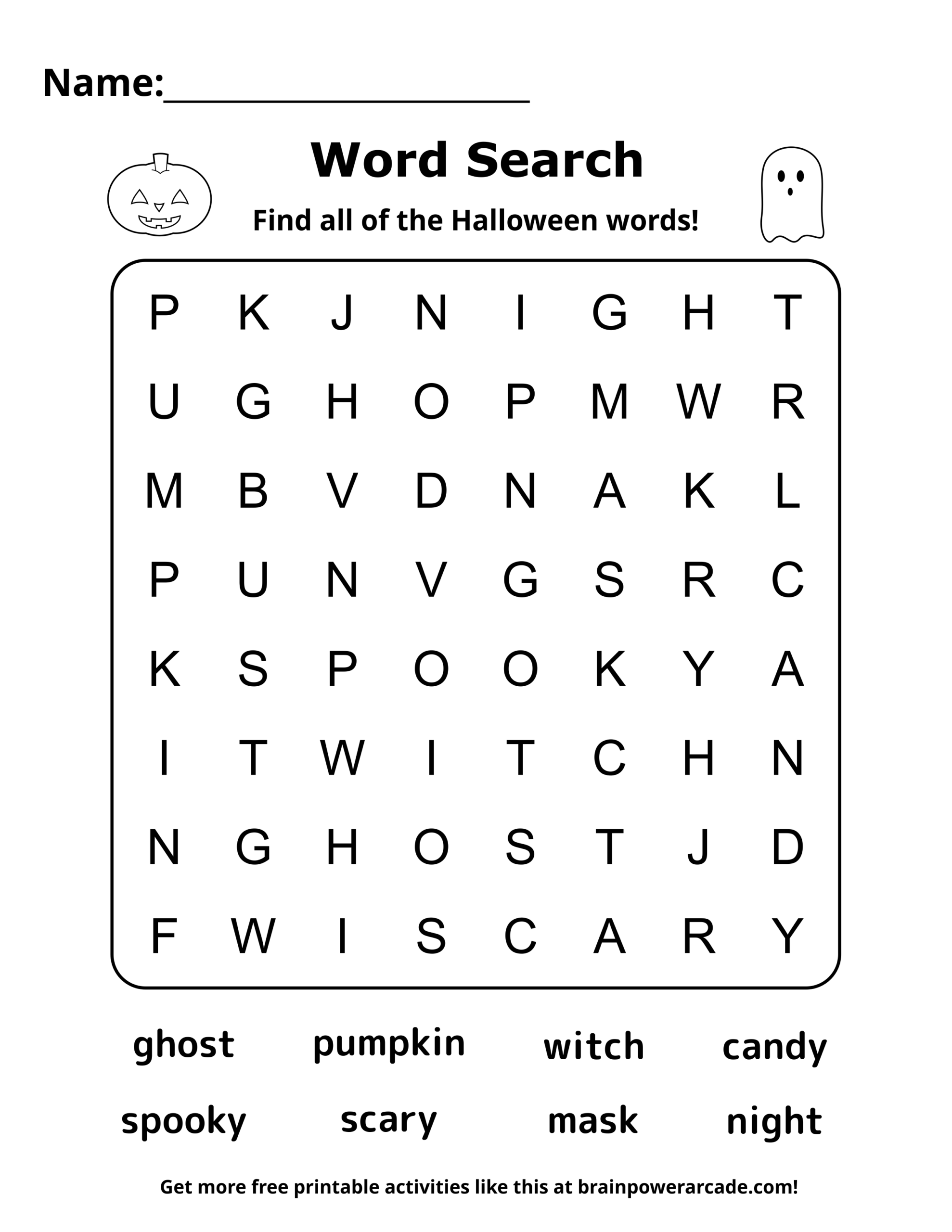 Word Searches Brainpower Arcade