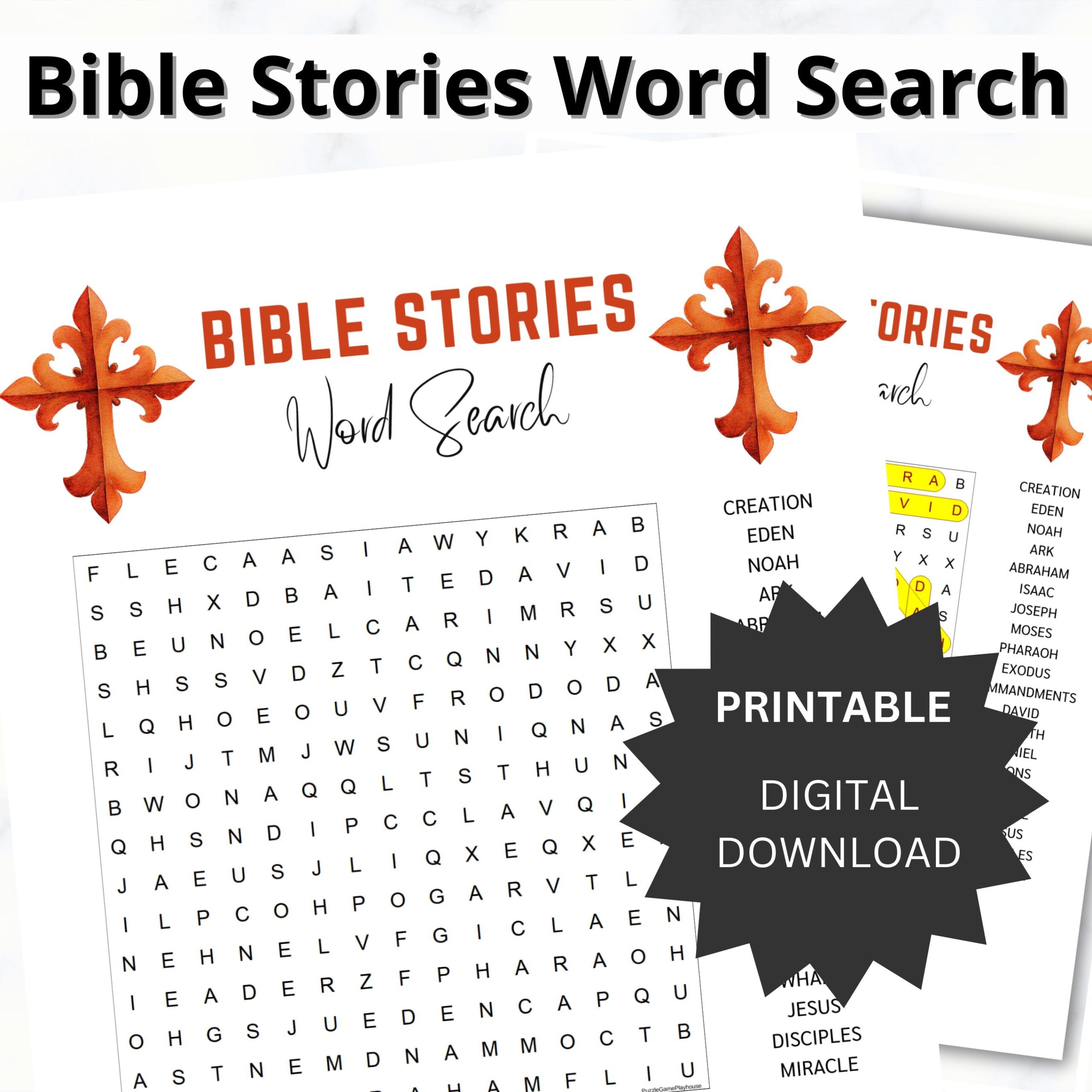 New Testament Word Search Puzzles Printable