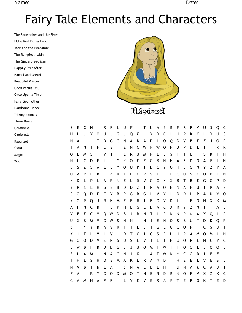 Enchanted Word Search Free Printable
