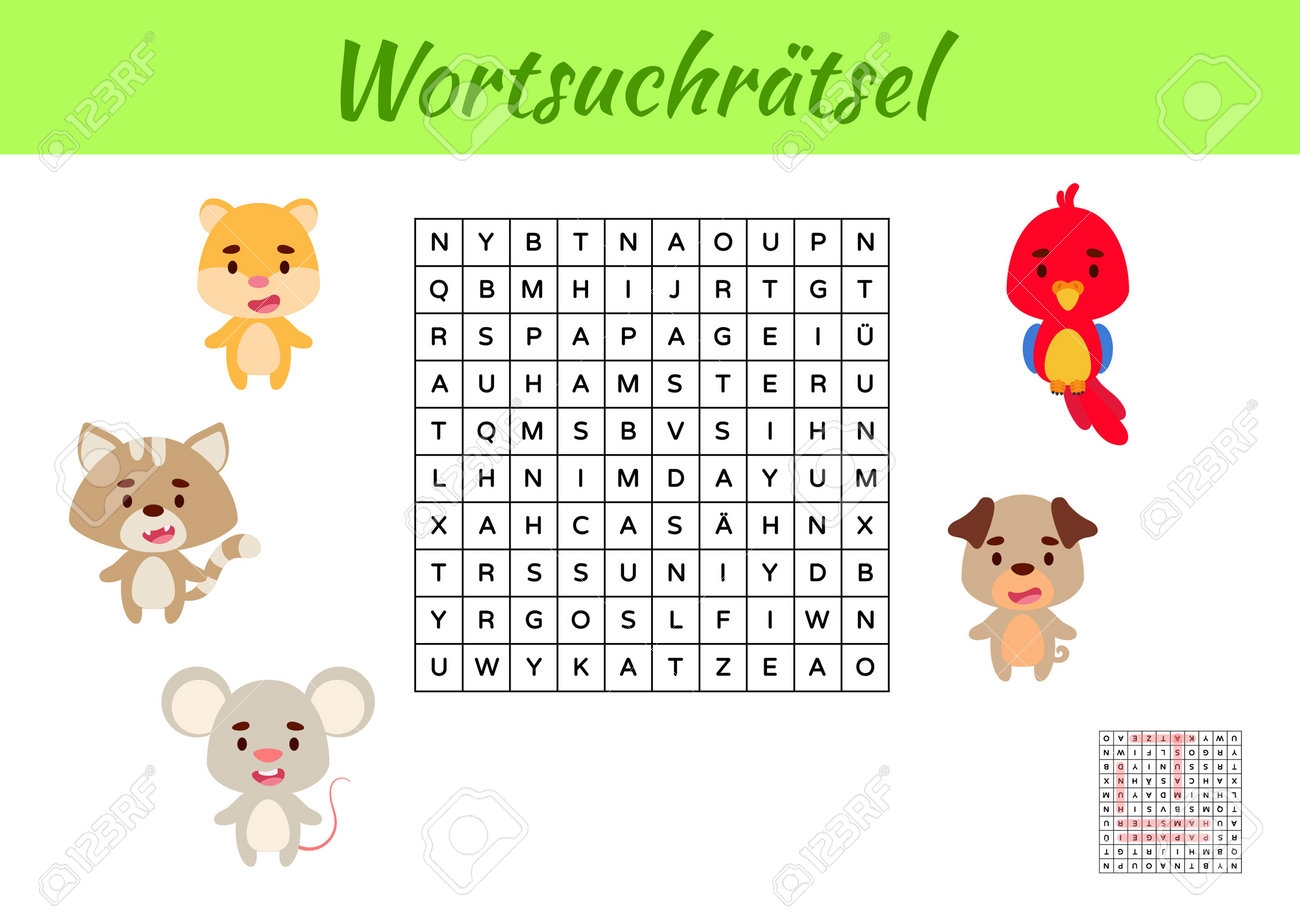 Free Printable German Word Search