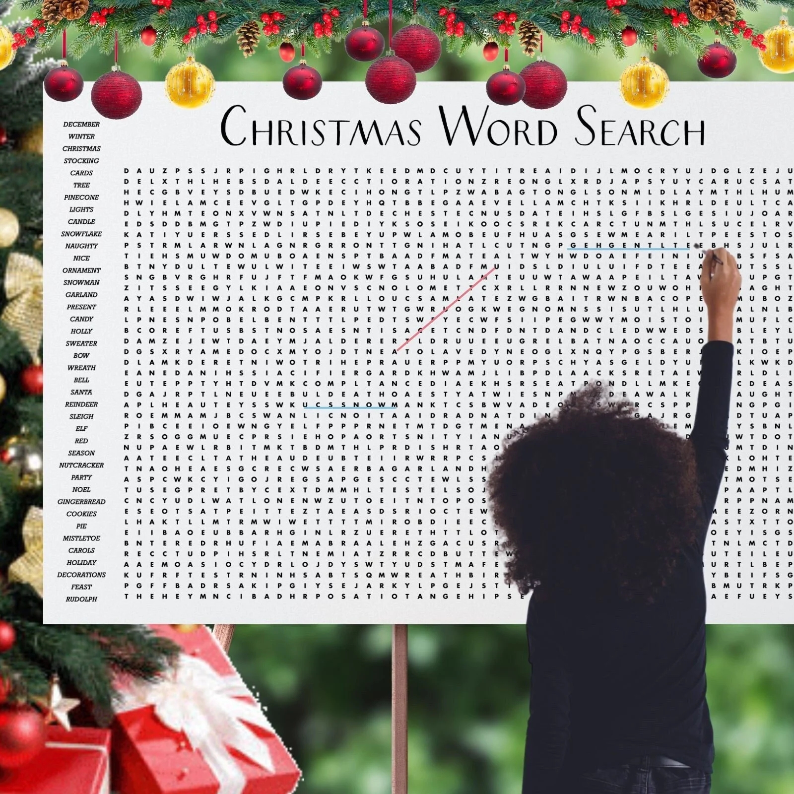 Xmas Word Search Etsy Australia