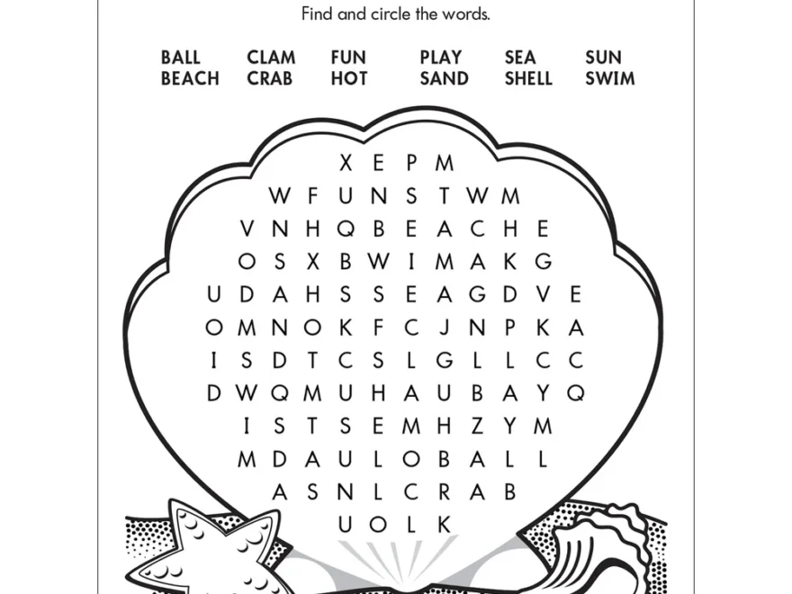 Free Printable Summer Word Search TREND Enterprises Inc